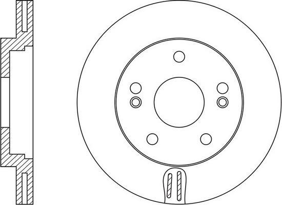 FIT FR0654V - Brake Disc autospares.lv