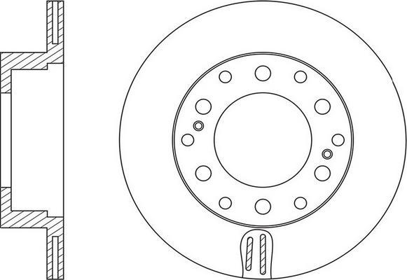 FIT FR0658V - Brake Disc autospares.lv