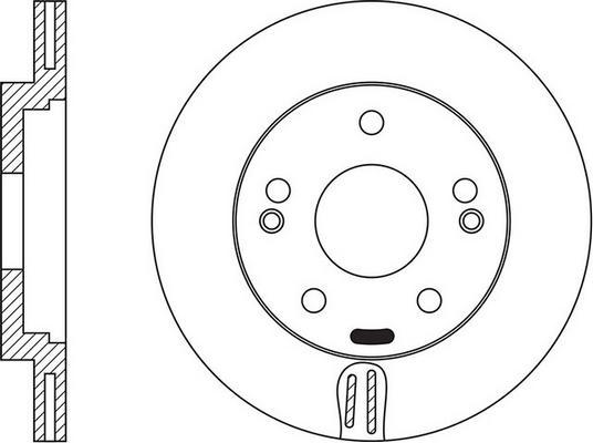 FIT FR0666V - Brake Disc autospares.lv