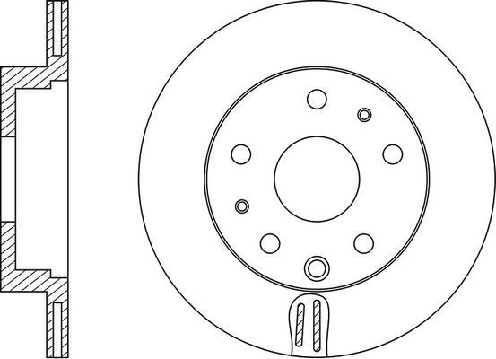 CAR M5023V - Brake Disc autospares.lv