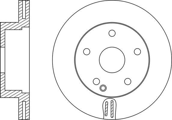 FIT FR0616V - Brake Disc autospares.lv