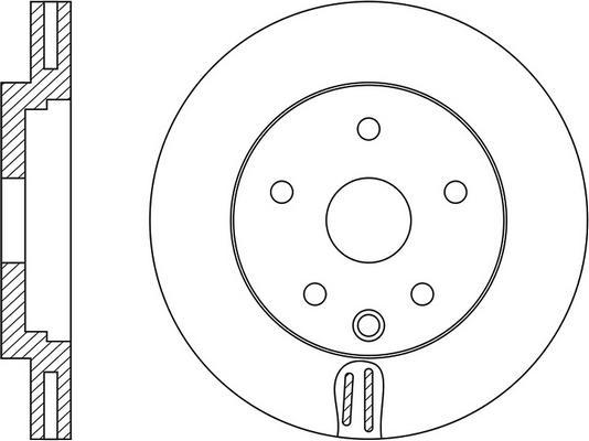 FIT FR0611V - Brake Disc autospares.lv