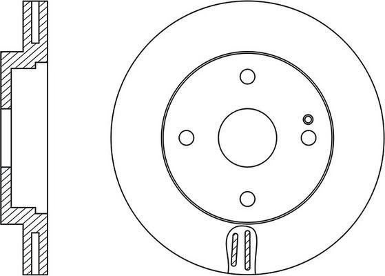 FIT FR0618V - Brake Disc autospares.lv