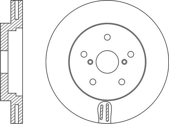 FIT FR0613V - Brake Disc autospares.lv