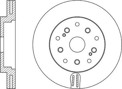 FIT FR0683DR - Brake Disc autospares.lv