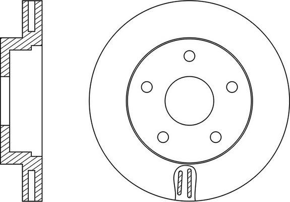 FIT FR0638V - Brake Disc autospares.lv