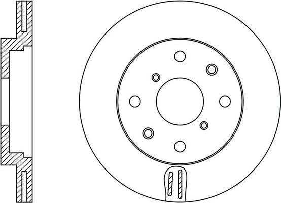 FIT FR0632V - Brake Disc autospares.lv