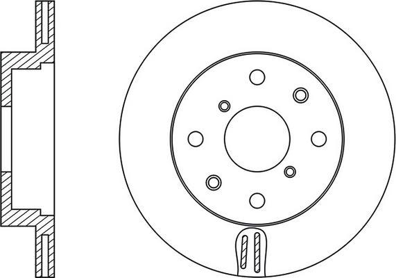 FIT FR0629V - Brake Disc autospares.lv