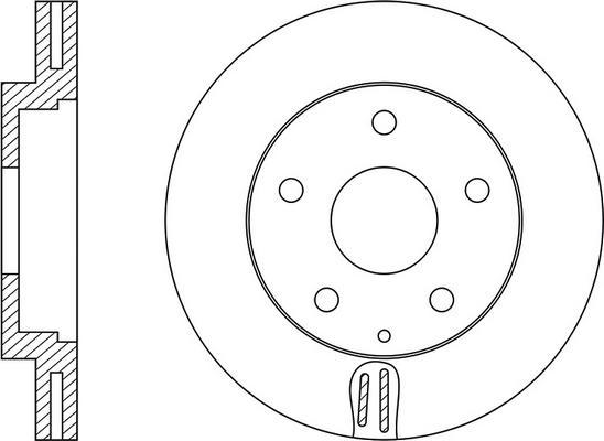 FIT FR0624V - Brake Disc autospares.lv