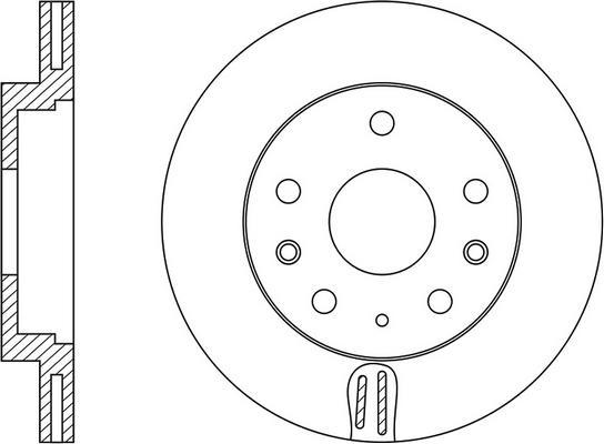 FIT FR0621V - Brake Disc autospares.lv