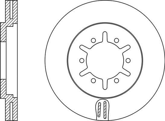 FIT FR0198V - Brake Disc autospares.lv