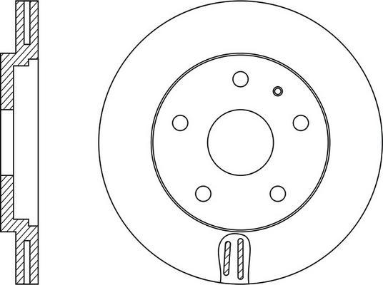 FIT FR0193V - Brake Disc autospares.lv