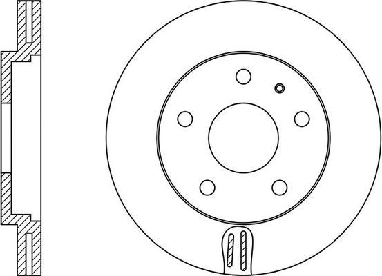 FIT FR0192V - Brake Disc autospares.lv