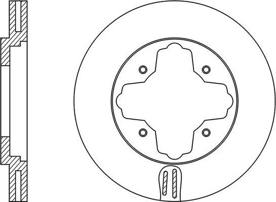 FIT FR0140V - Brake Disc autospares.lv