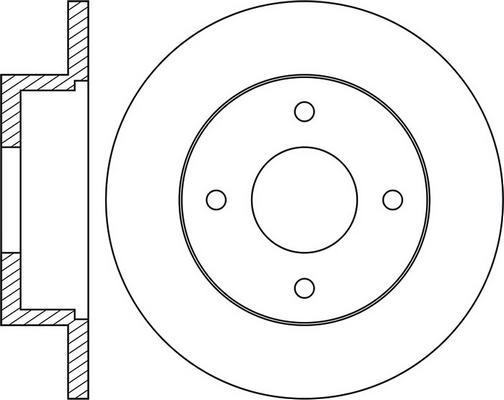 KRAFT AUTOMOTIVE 6040140 - Brake Disc autospares.lv