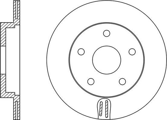 FIT FR0158V - Brake Disc autospares.lv