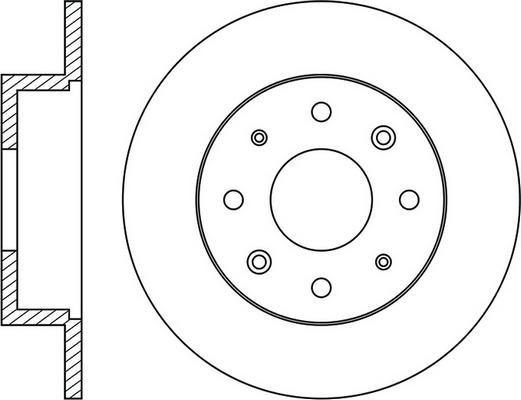 SEBRO 2110 - Brake Disc autospares.lv