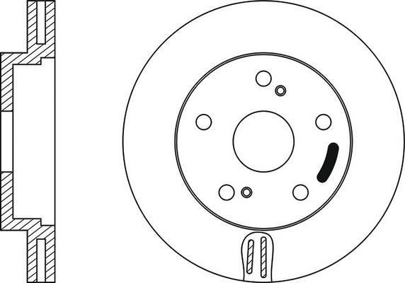 FIT FR0168V - Brake Disc autospares.lv