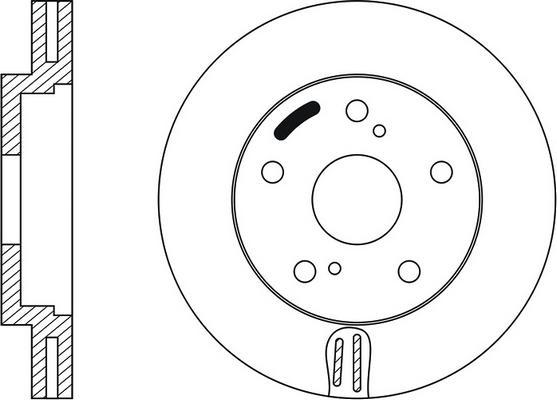 FIT FR0119V - Brake Disc autospares.lv