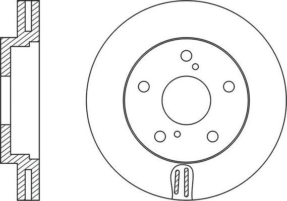 FIT FR0118V - Brake Disc autospares.lv