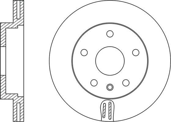 FIT FR0185V - Brake Disc autospares.lv