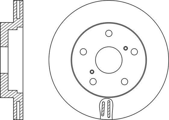 FIT FR0180V - Brake Disc autospares.lv