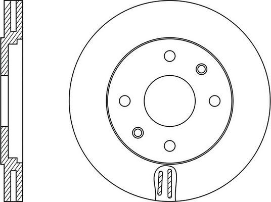 FIT FR0187V - Brake Disc autospares.lv