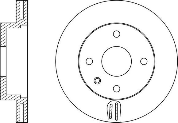 FIT FR0129V - Brake Disc autospares.lv