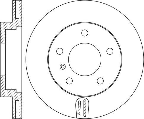 BOSCH 0 986 478 513 - Brake Disc autospares.lv