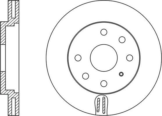 FIT FR0127V - Brake Disc autospares.lv