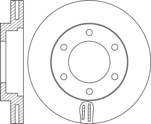 FIT FR0176V - Brake Disc autospares.lv