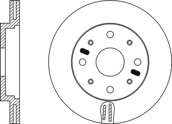 Quinton Hazell BDC3593 - Brake Disc autospares.lv