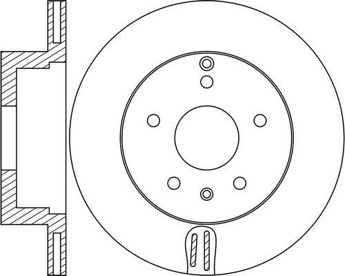 FIT FR0812V - Brake Disc autospares.lv