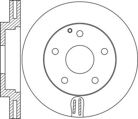 FIT FR0837V - Brake Disc autospares.lv