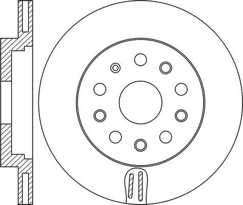 FIT FR0871V - Brake Disc autospares.lv