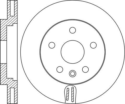 FIT FR0872V - Brake Disc autospares.lv