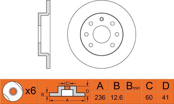 FIT FR0393 - Brake Disc autospares.lv