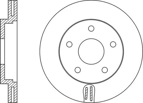 FIT FR0363V - Brake Disc autospares.lv