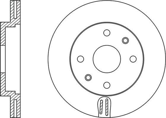 FIT FR0300V - Brake Disc autospares.lv