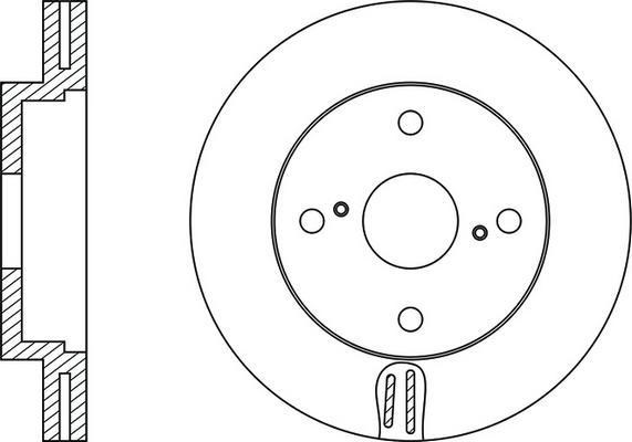 FIT FR0310V - Brake Disc autospares.lv