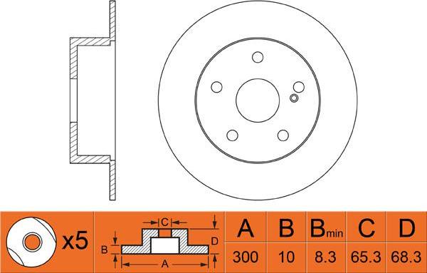 FIT FR0382 - Brake Disc autospares.lv