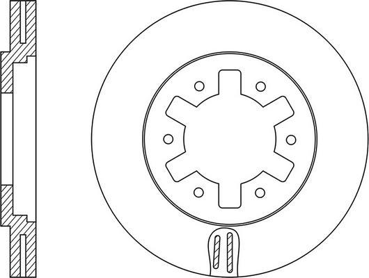 FIT FR0338V - Brake Disc autospares.lv