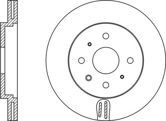 FIT FR0326V - Brake Disc autospares.lv