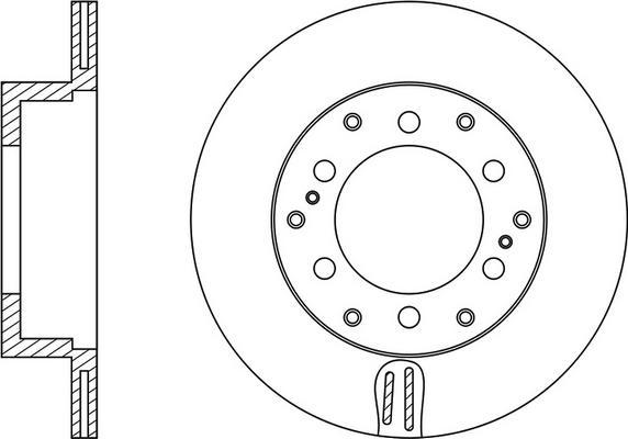 FIT FR0328V - Brake Disc autospares.lv