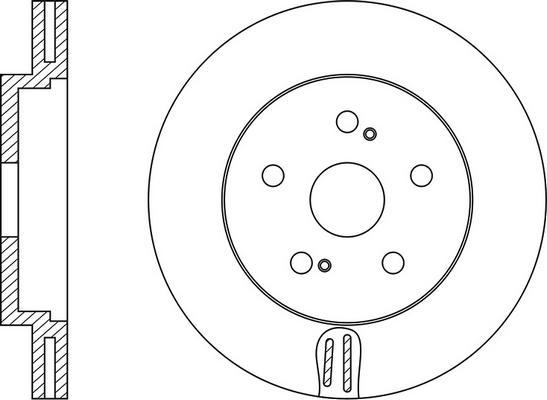 FIT FR0322V - Brake Disc autospares.lv