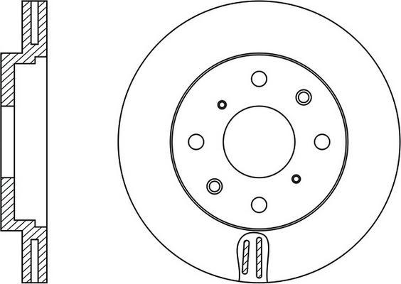 FIT FR0251V - Brake Disc autospares.lv