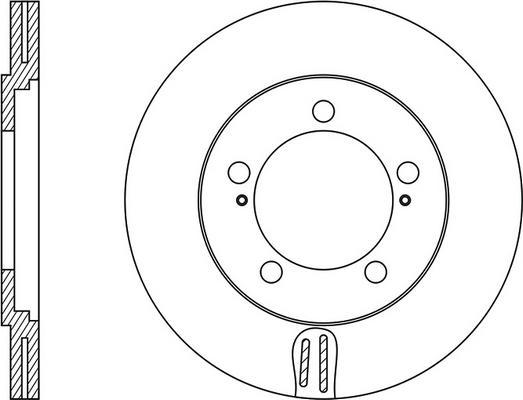 FIT FR0253V - Brake Disc autospares.lv