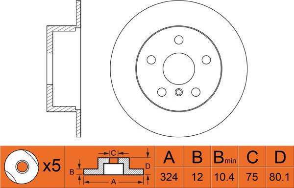 FIT FR0267 - Brake Disc autospares.lv