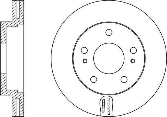 FIT FR0204V - Brake Disc autospares.lv