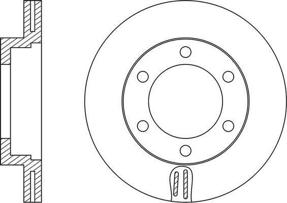 FIT FR0200V - Brake Disc autospares.lv